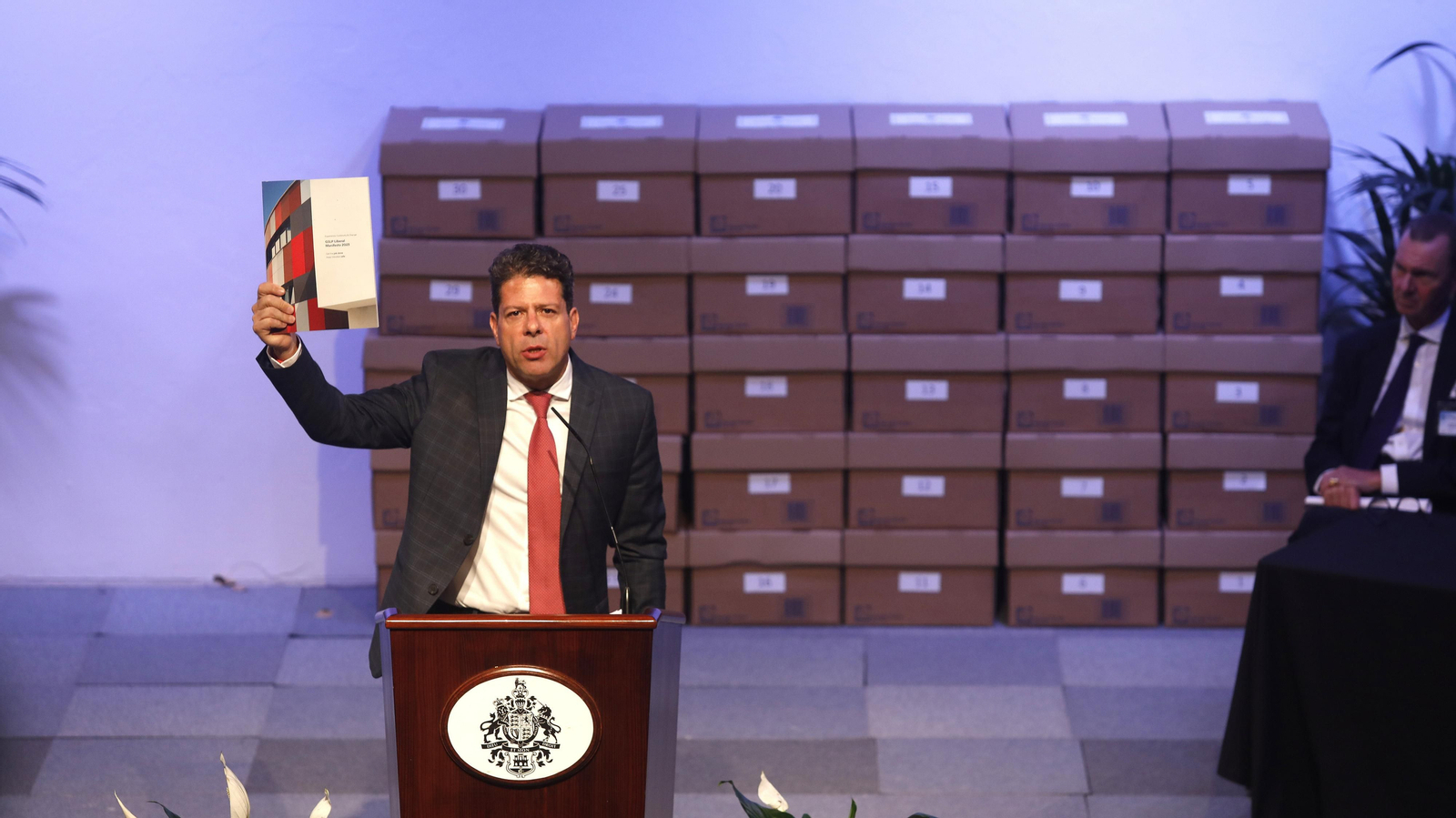 Las fotos de la victoria de Fabian Picardo que gana las elecciones en Gibraltar