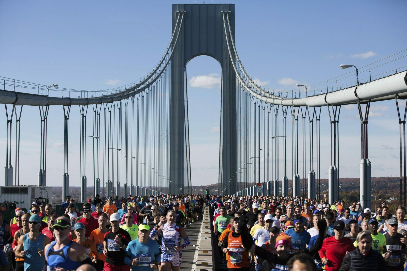 50.000 atletas corren cada año la maratón de Nueva York.