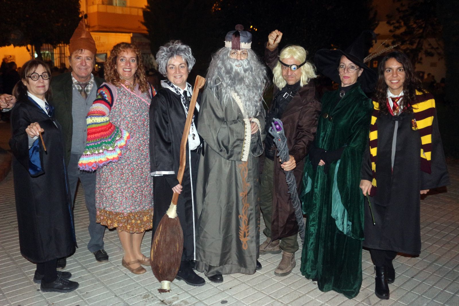 Las imágenes de la Escuela Hogwarts en la Plaza de la Iglesia