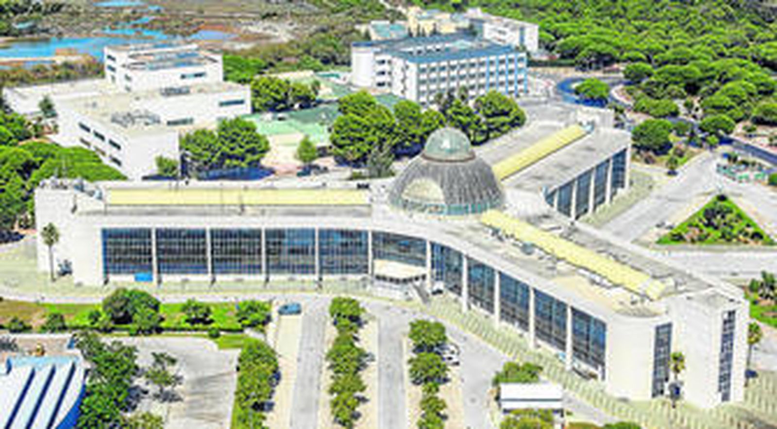 Vista aérea del Campus de Puerto Real, donde irá ubicada la sede gaditana del Instituto Español de Oceanografía.
