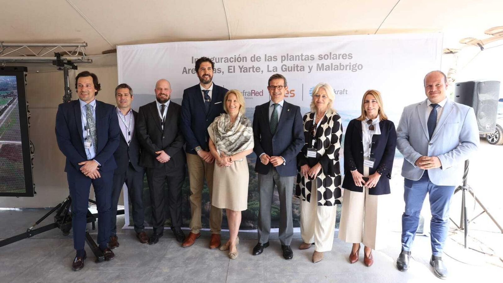 Un instante del acto de inauguración de las plantas de Statkraft en la provincia. Un instante del acto de inauguración de las plantas de Statkraft en la provincia.