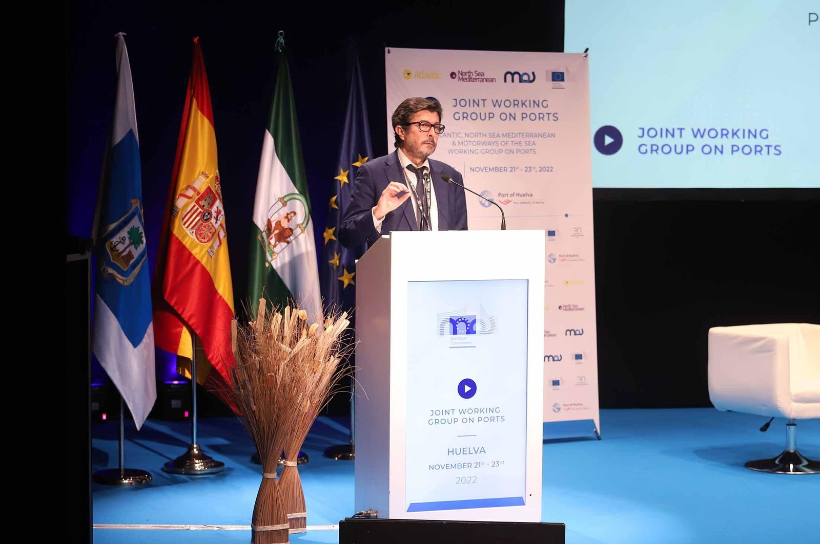 Imágenes de la jornada de los Corredores Europeos Atlántico, Mar del Norte-Mediterráneo y Autopistas del Mar