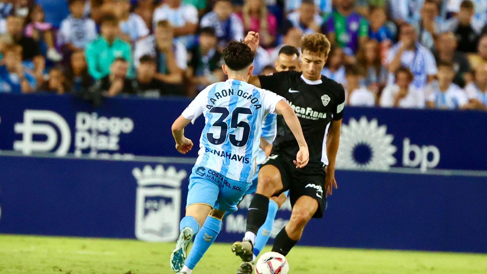 El Málaga CF - Elche, en fotos