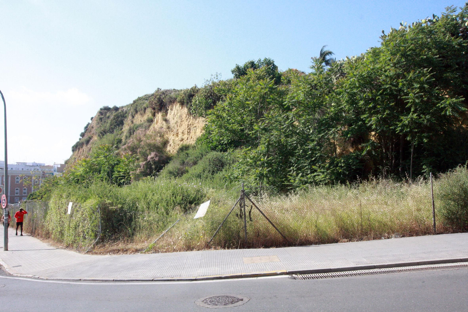 Aspecto de un lateral del cabezo.