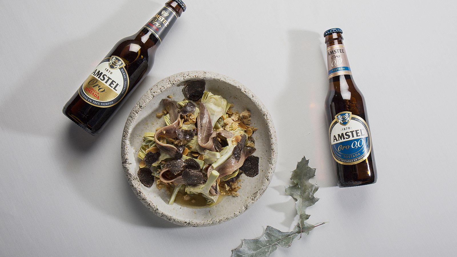 Receta de Ricard Camerena y Amstel Oro.
