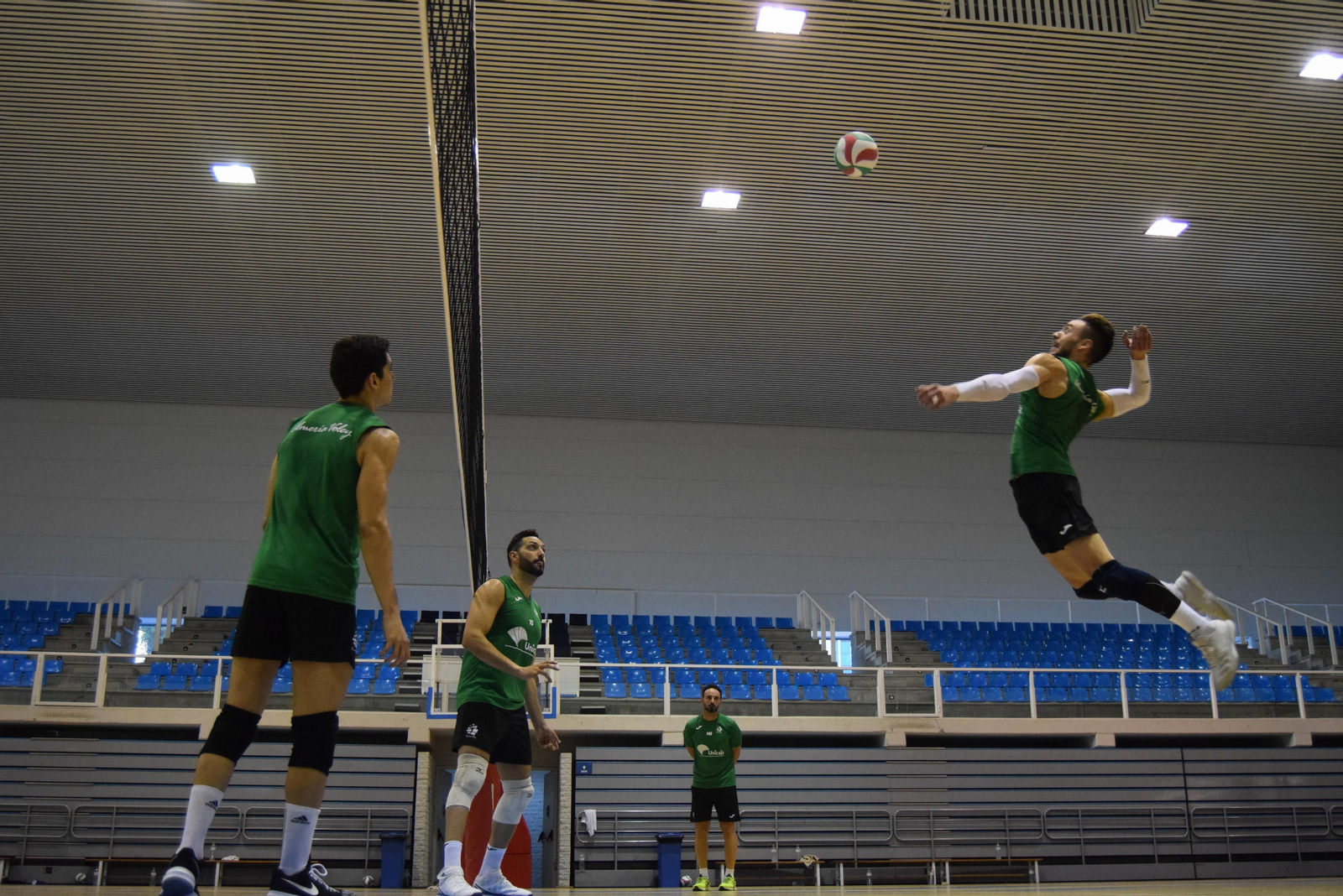 Fran, en el entrenamiento.