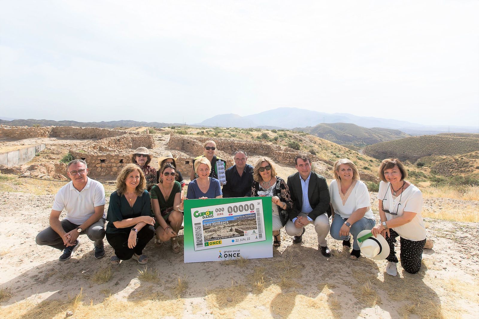 Acto de presentación del cupón de la ONCE dedicado al yacimiento de Los Millares.