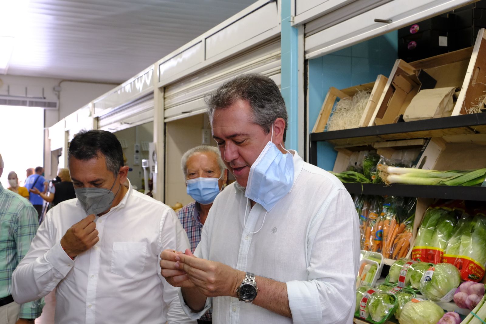 Juan Espadas, candidato a las primarias del PSOE, en Alhama y Bentarique. Almería