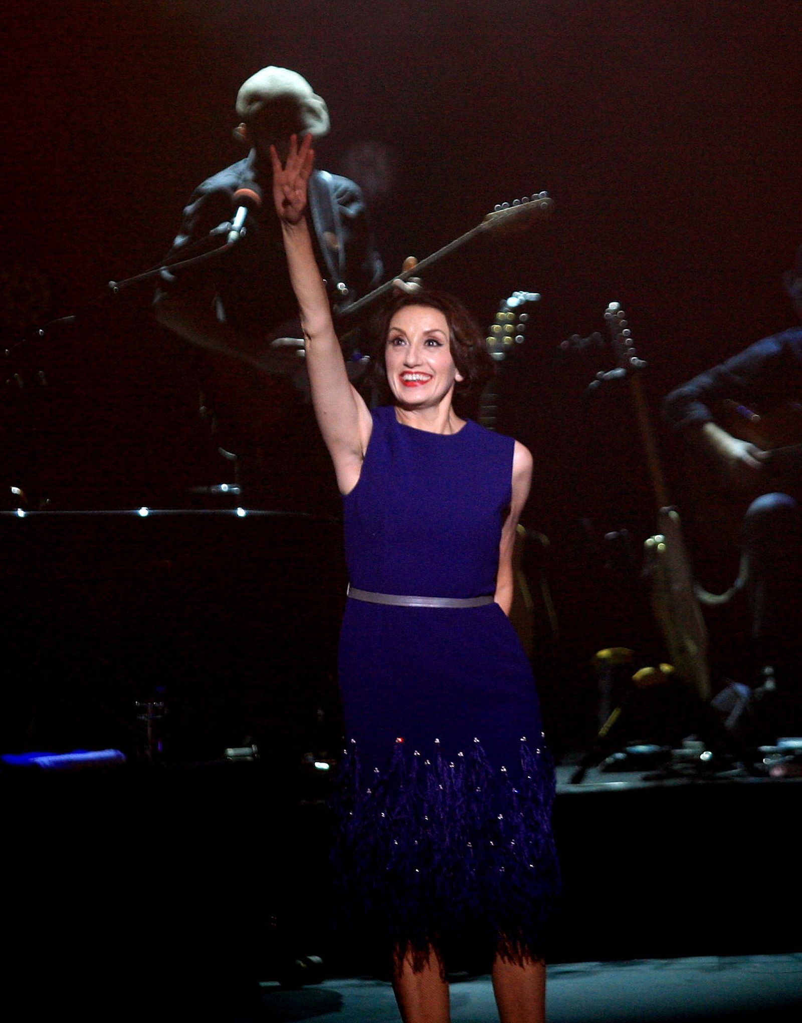 Luz Casal, durante un concierto en 2014.