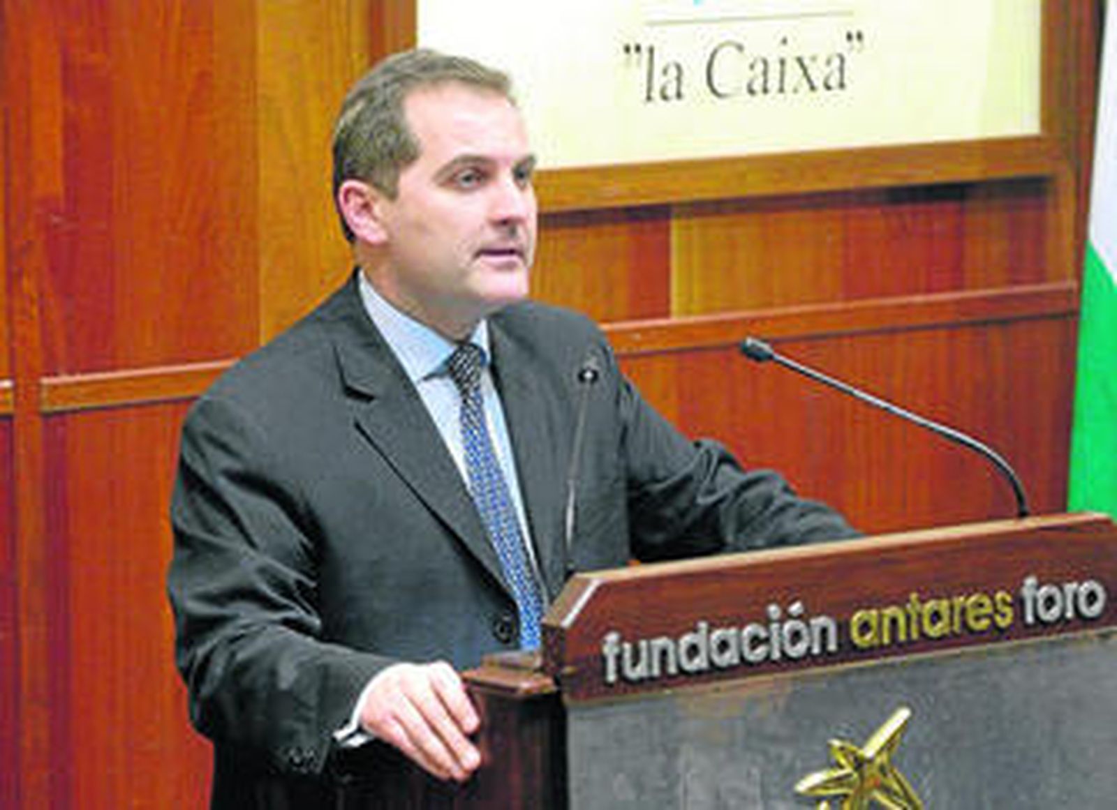 José Manuel Vargas, consejero delegado de Vocento, durante su intervención en Antares.