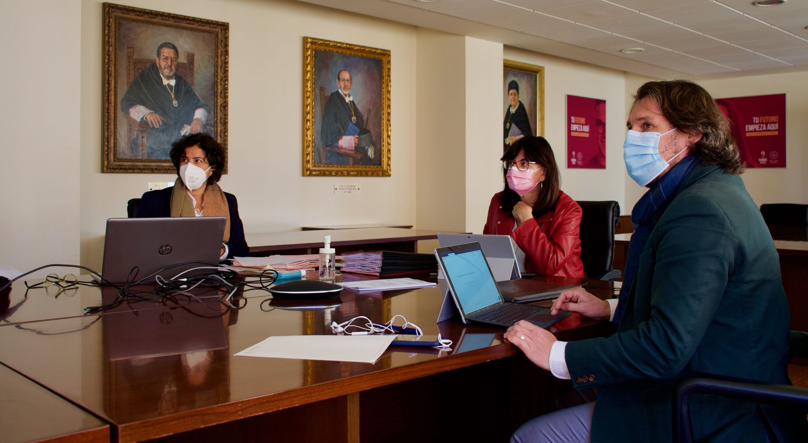 Reunión del Consejo de Gobierno de la UHU con carácter telemático.