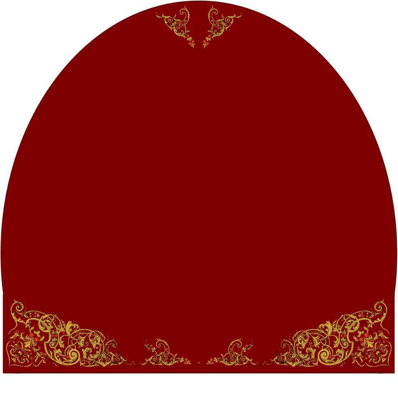 Diseño de manto de camarín para la Virgen del Rosario