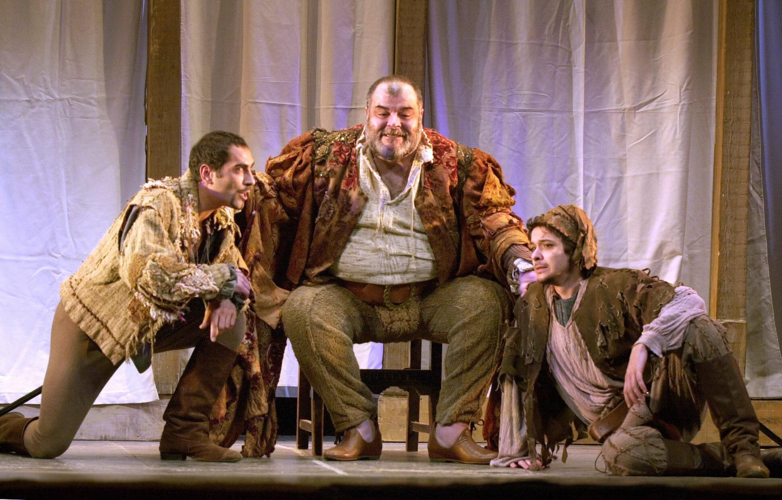 Paco Maestre interpreta a Falstaff en el montaje de ‘Las alegres comadres de Windsor’ dirigido por Gustavo Tambascio en 2002.