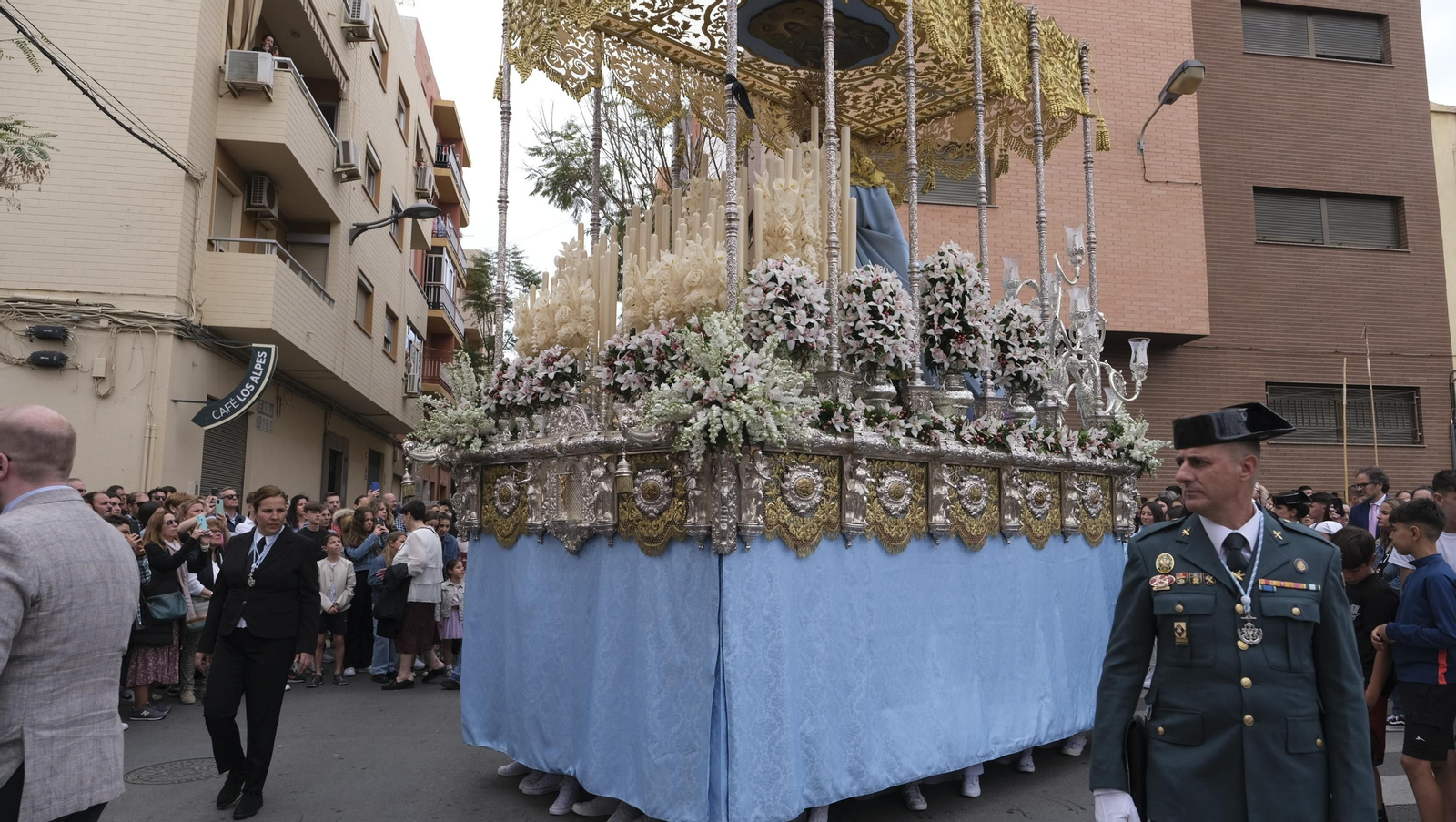 La procesión de Los Ángeles en Almería, en imágenes