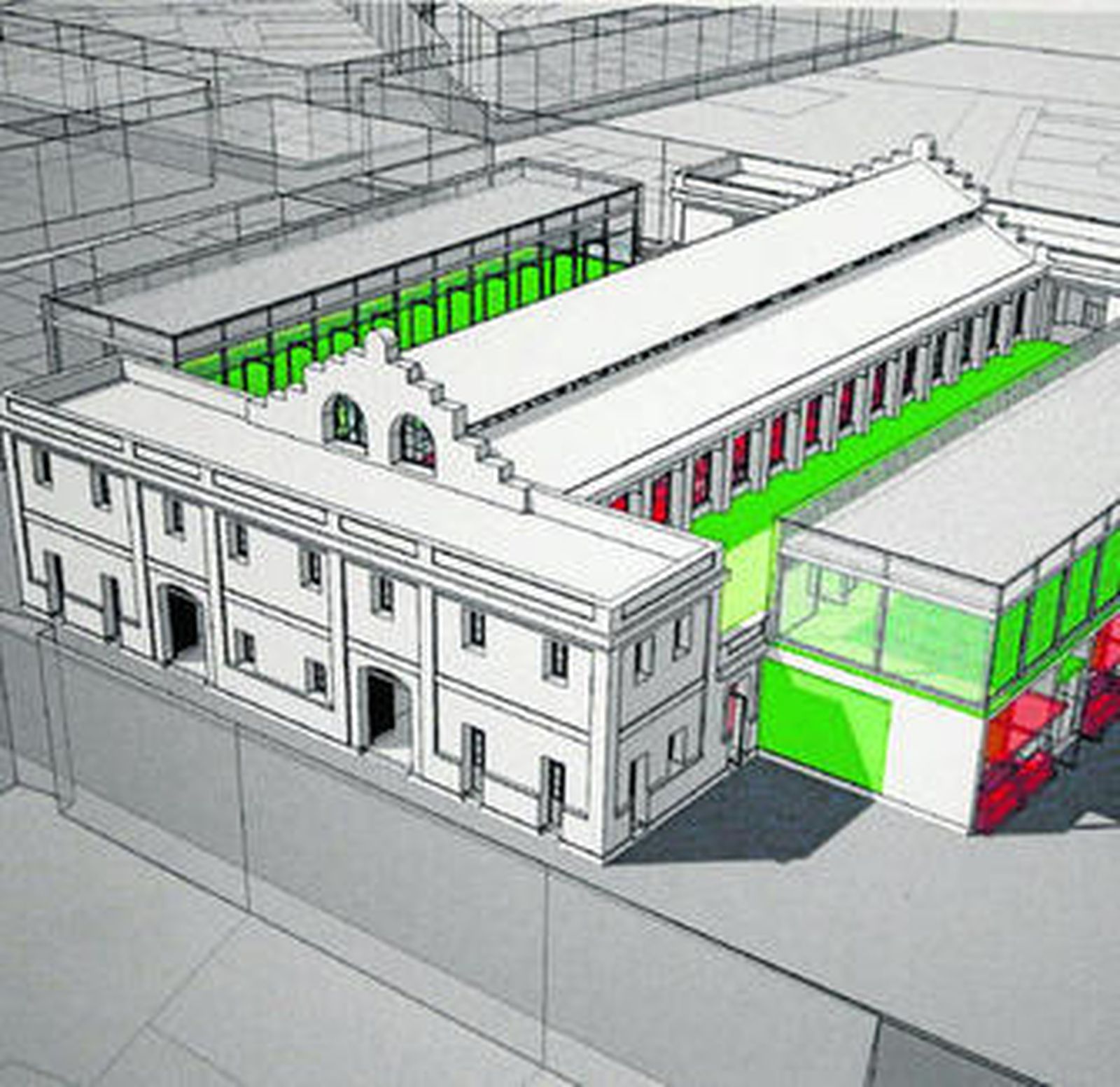 Reproducción de uno de los bocetos del proyecto que propone IU.