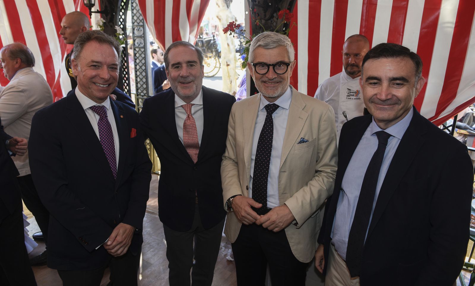 La recepción en la caseta del Santander, en imágenes