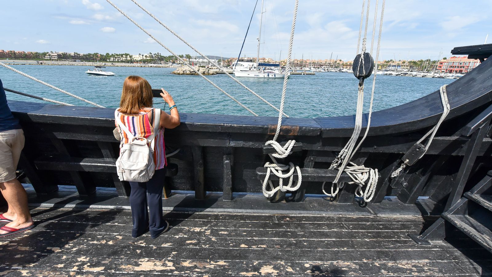La Nao Victoria en el Puerto de Sotogrande, en imágenes
