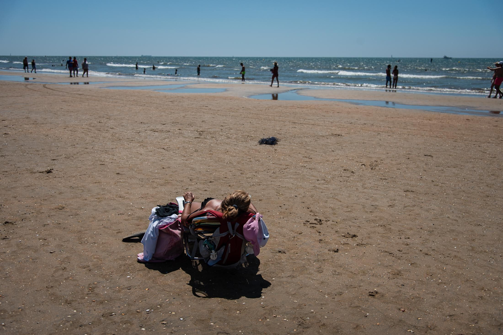 Imágenes del último fin de semana de agosto en las playas de Huelva
