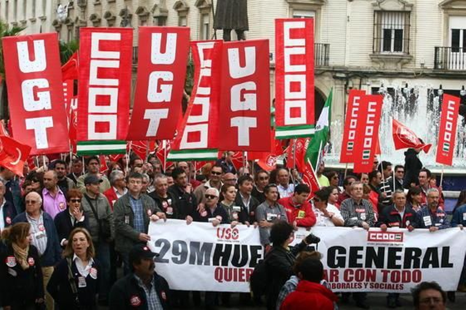 Las imágenes de la huelga general en Huelva