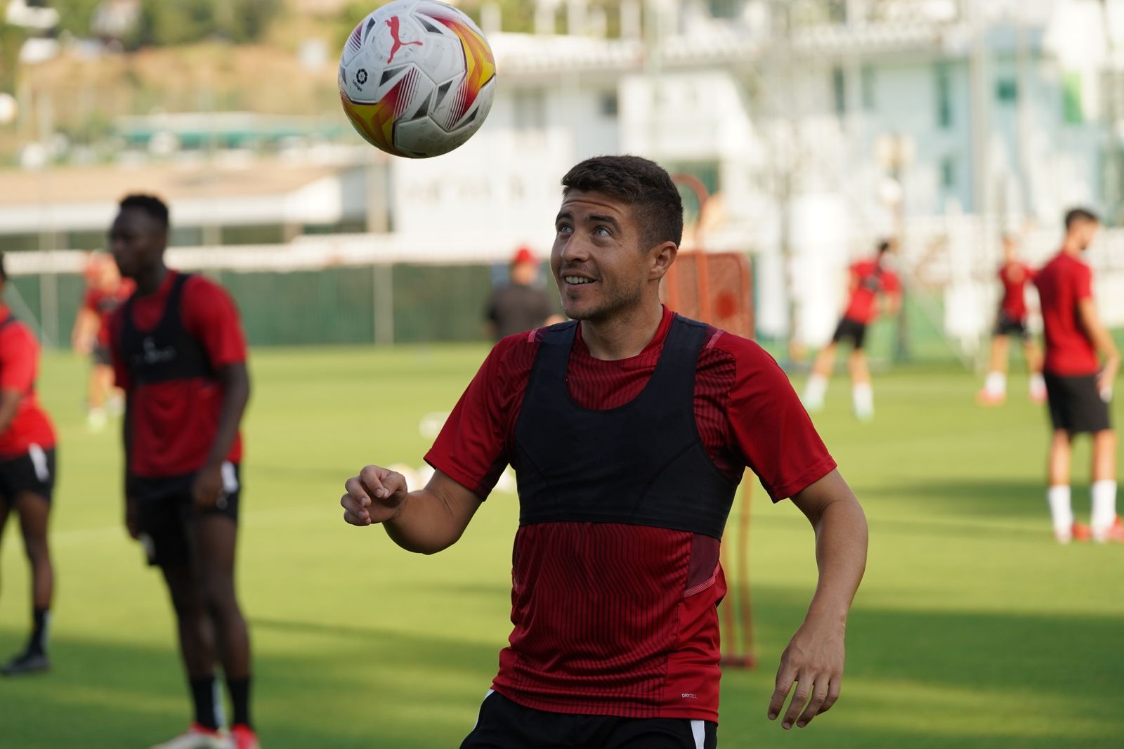Imágenes del entrenamiento matinal de la UDA de este martes