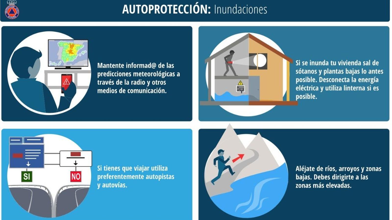 Consejos de Protección Civil ante inundaciones