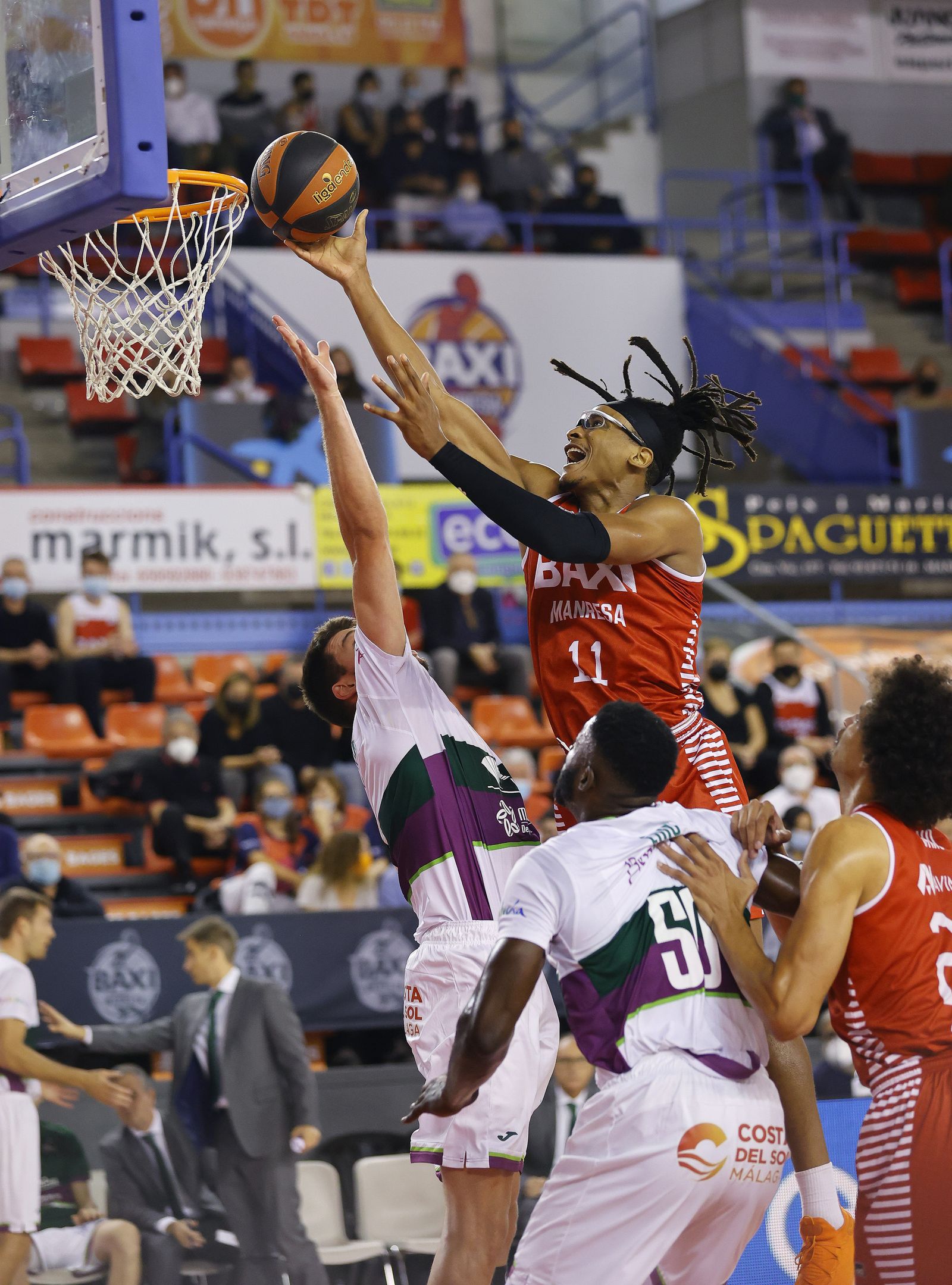 El Baxi Manresa-Unicaja, en fotos