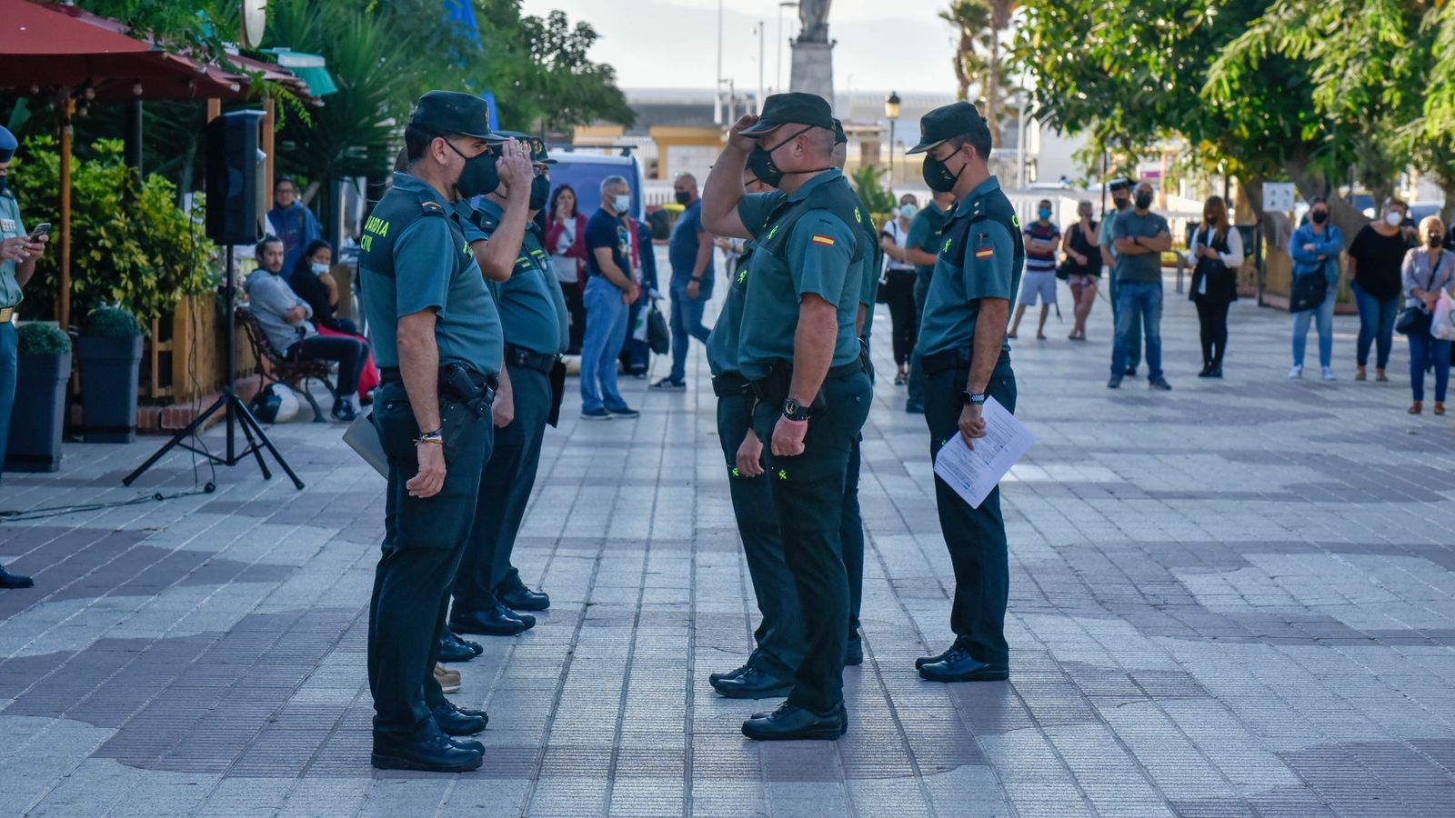 Laa fotos de los ensayos para desfile del Día del Pilar en Tarifa