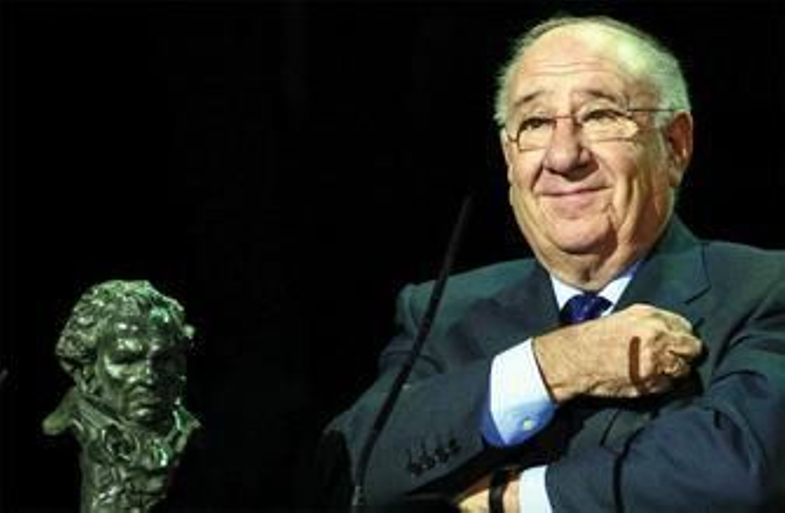 Alfredo Landa, Goya de Honor, y uno de los grandes de nuestro cine, anoche en Madrid.