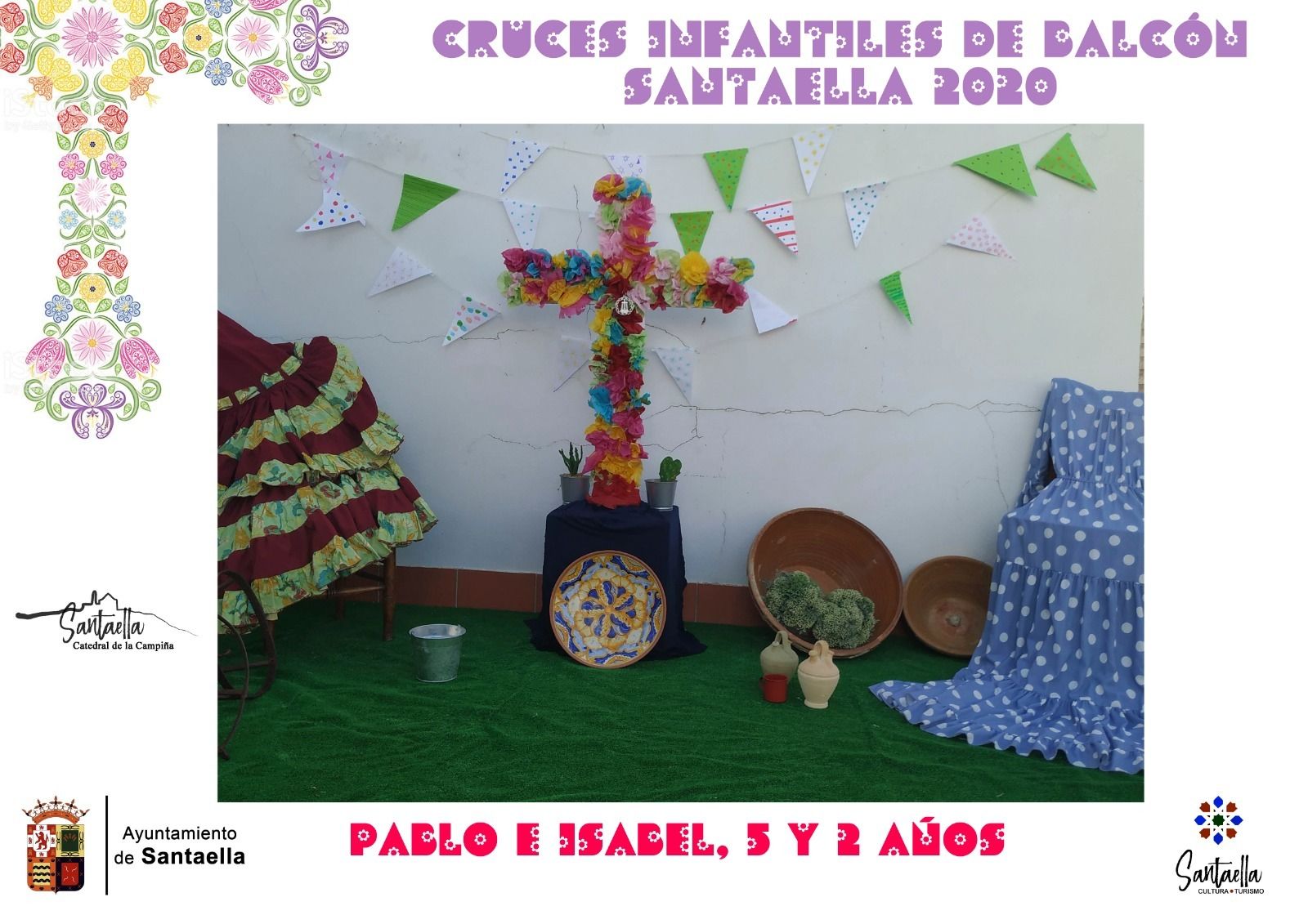 Así son las Cruces de Mayo de los niños de Santaella