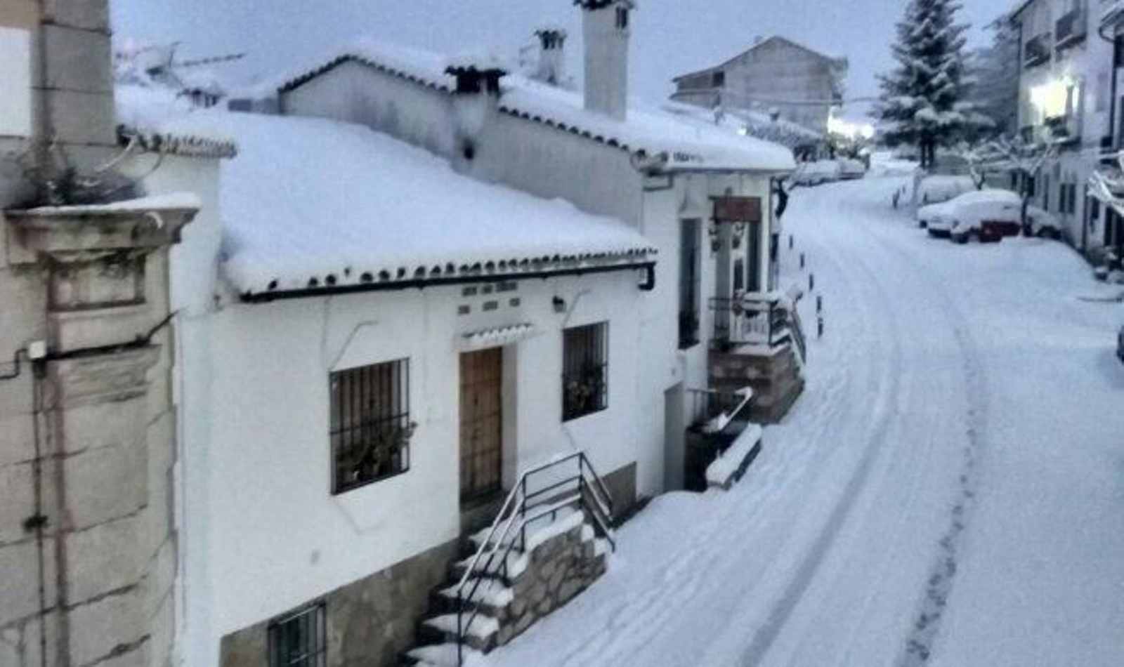 Imágenes de la nevada en la Sierra de Cádiz