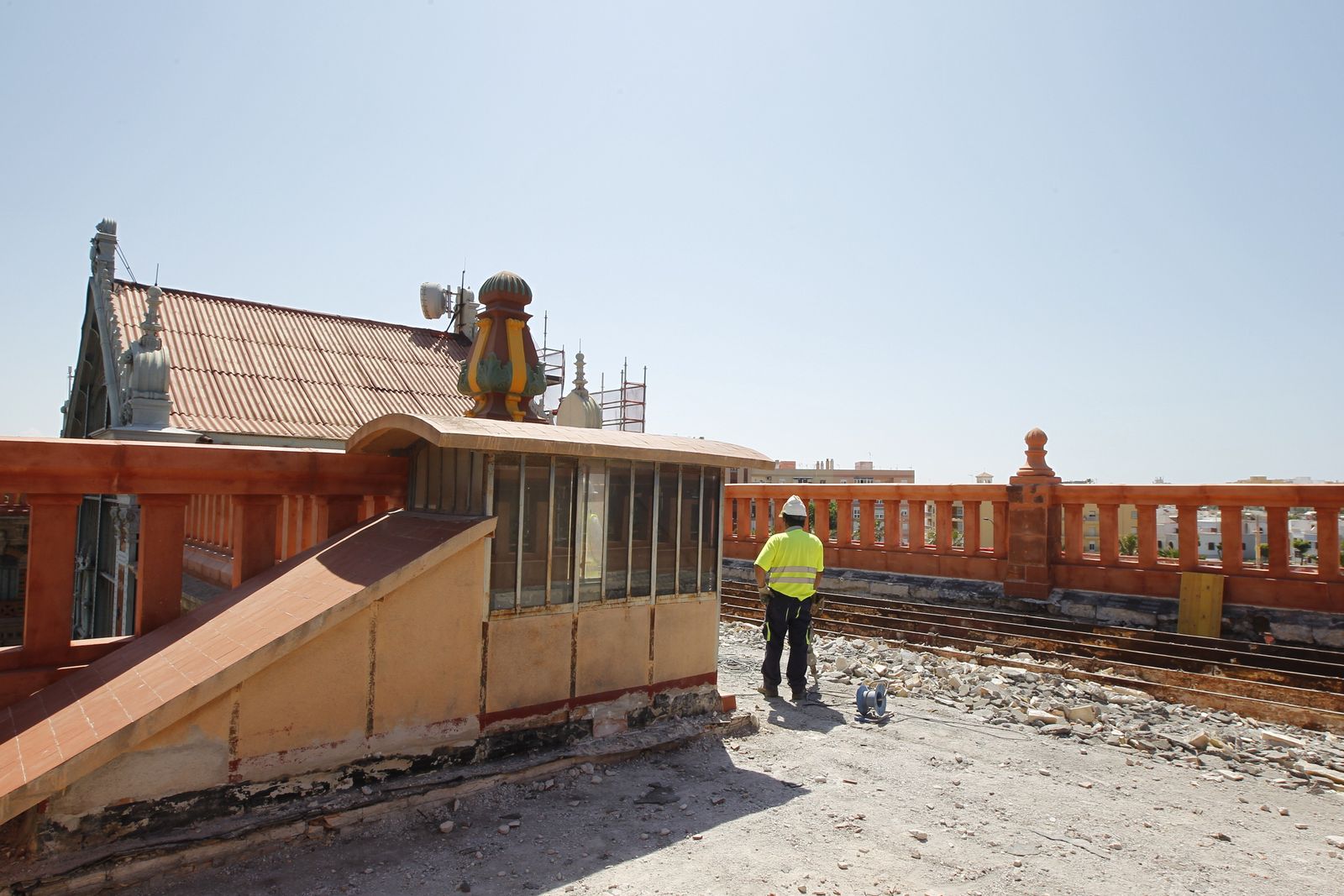 Las imágenes de las obras de la antigua estación de ferrocarril de Almería
