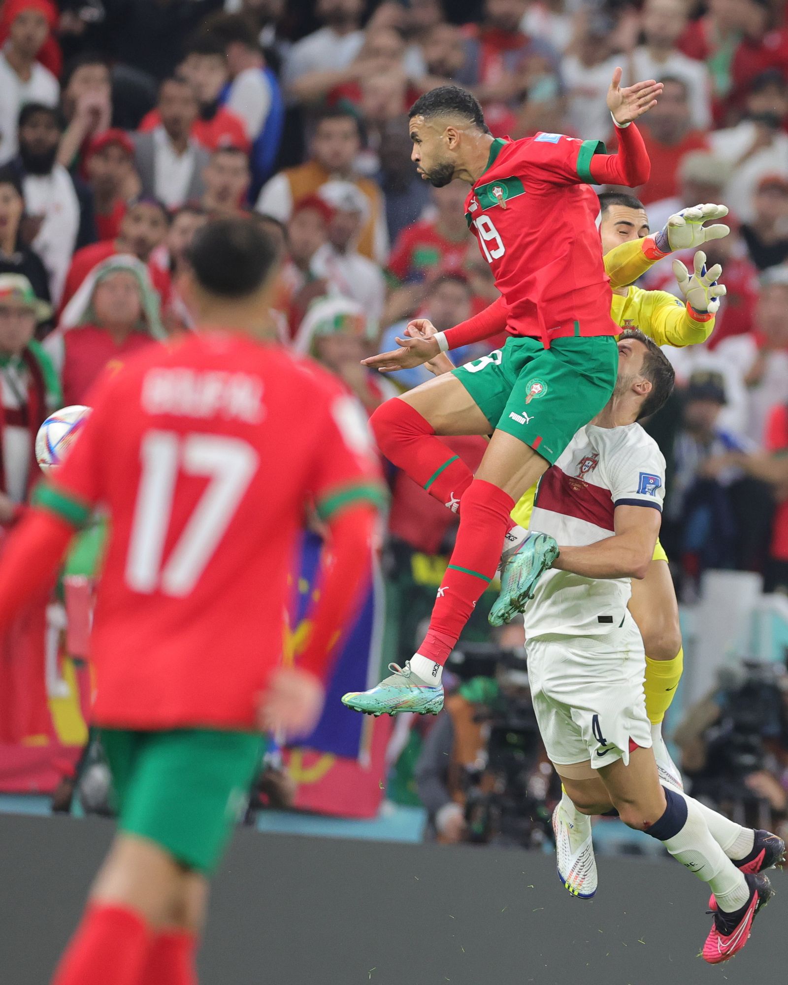 Las imágenes del Marruecos - Portugal de los cuartos de final del Mundial de Qatar