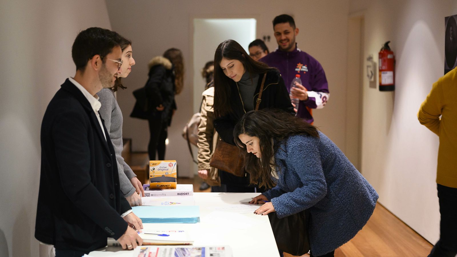 Un momento de la inscripción.