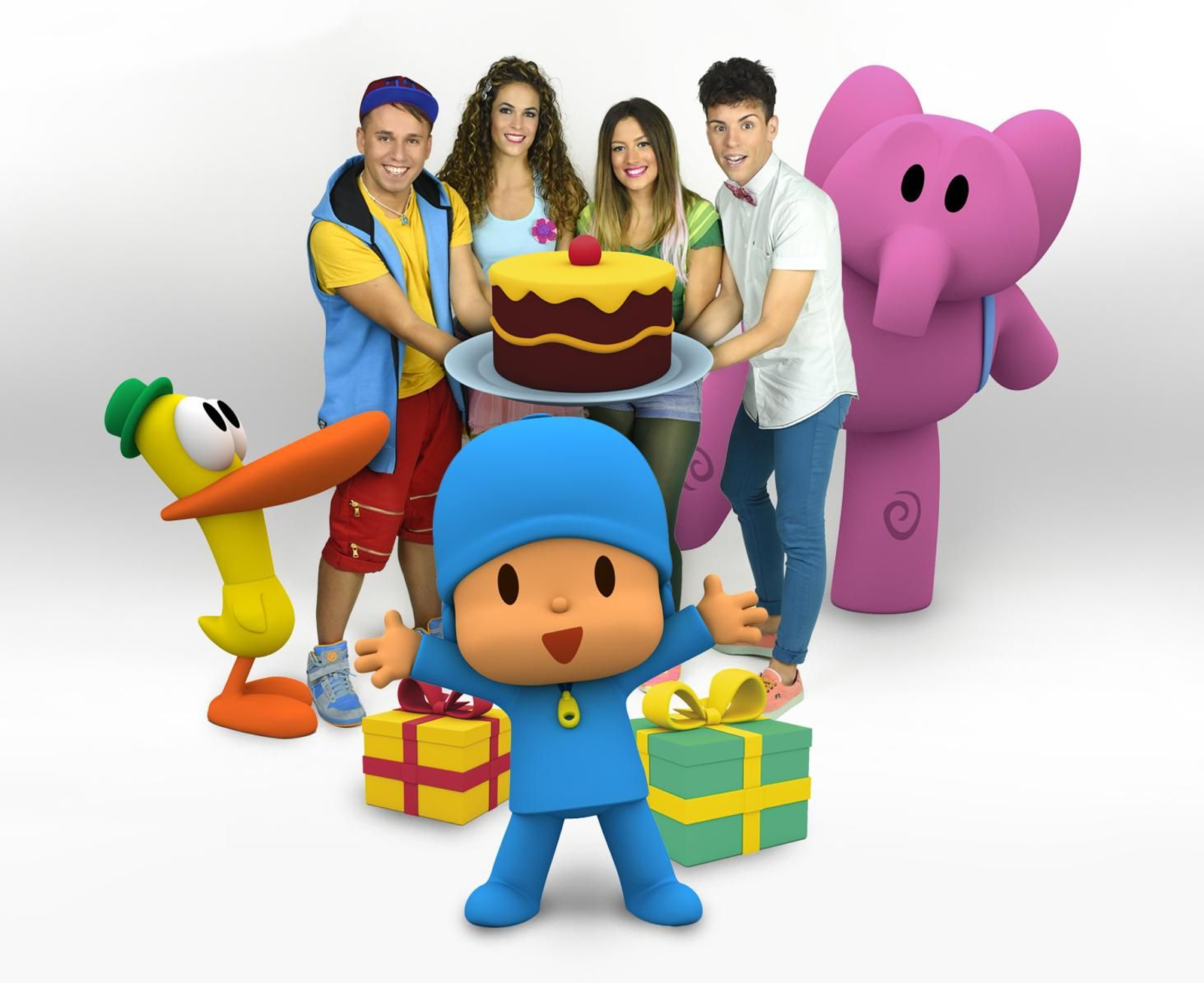 Los miembros de Conecta Kids con Pocoyó y sus amigos.