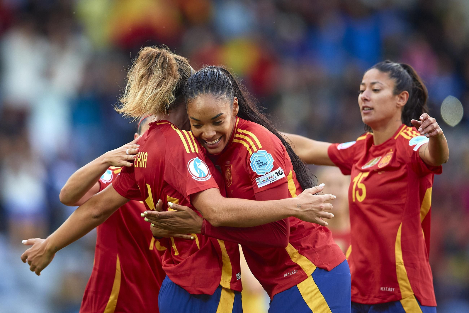 Las fotos de la goleada de España sobre Bélgica en la Eurocopa femenina