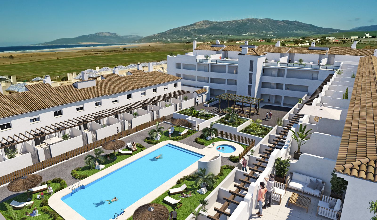 Recreación del Edificio Sunset Tarifa.