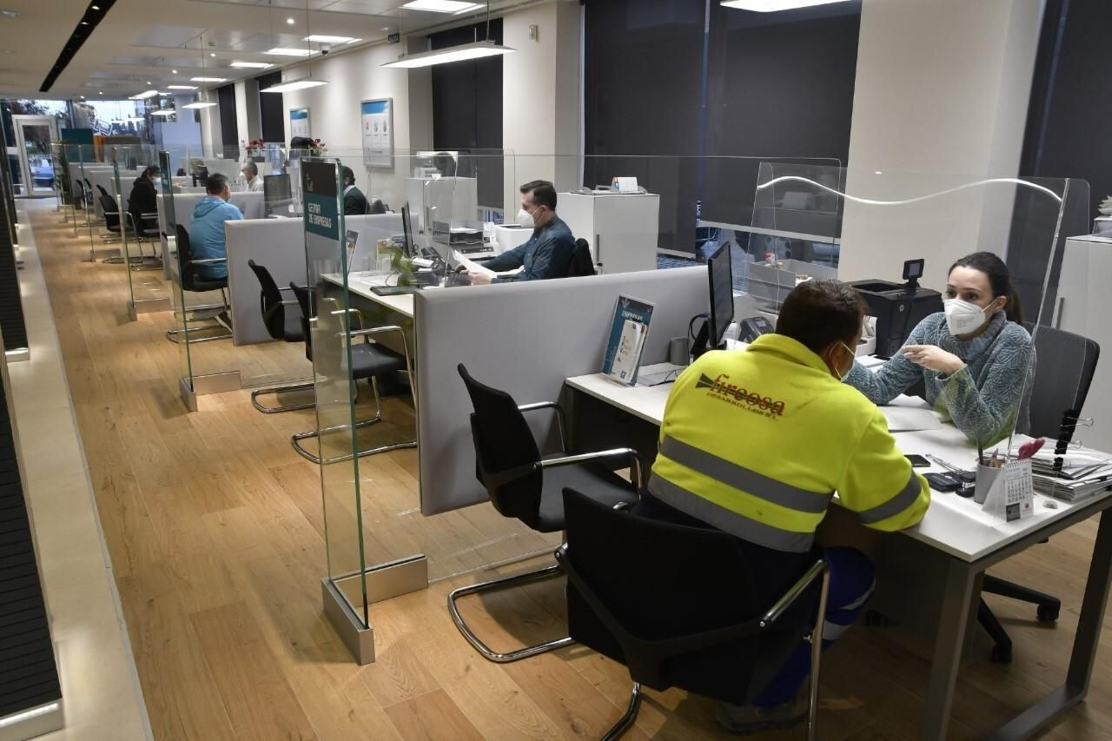 Imagen de una oficina de Cajamar