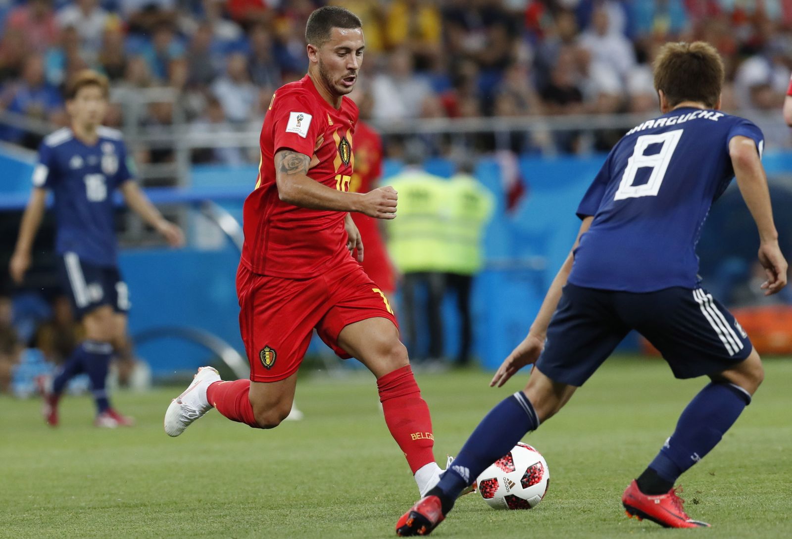 Las imágenes del Bélgica-Japón