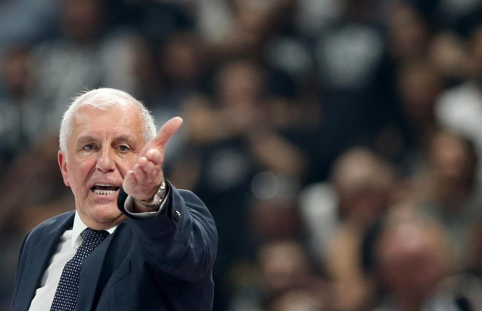 Obradovic, en un partido con Partizan.