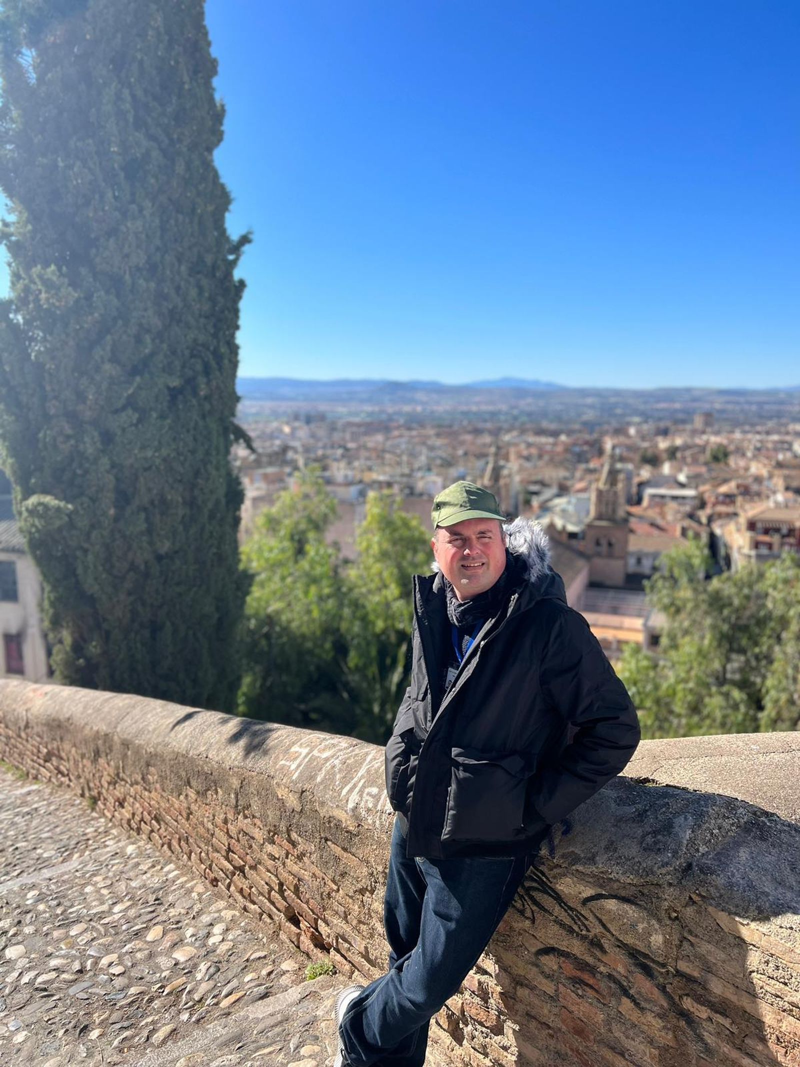 El guía de turismo y artífice de la idea, Diego Álvarez, en Granada.