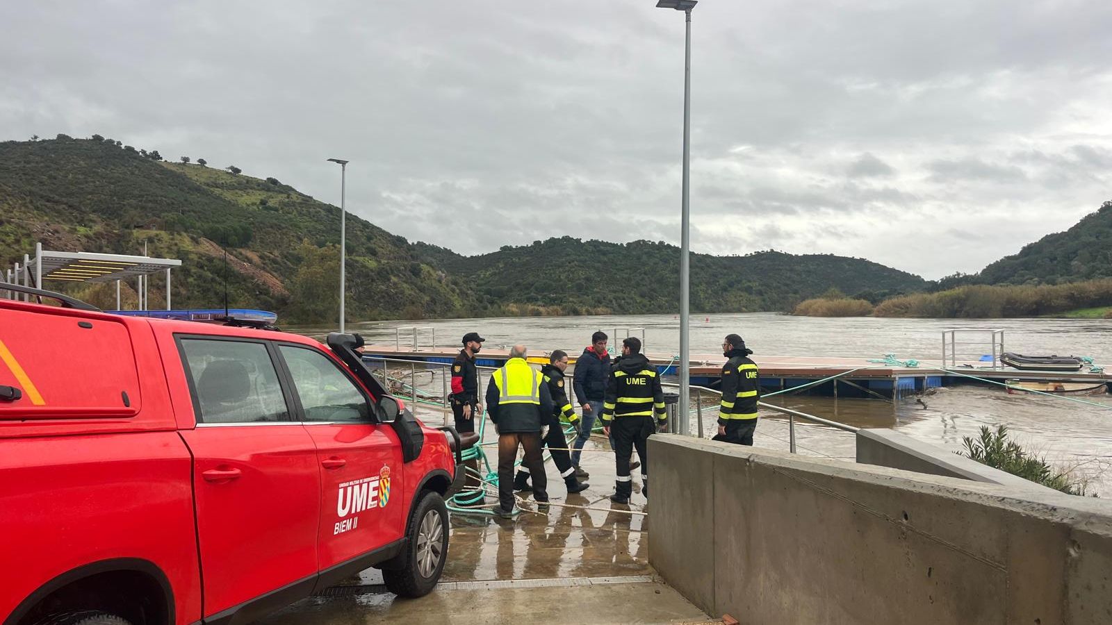 La UME interviene en El Granado este miércoles.