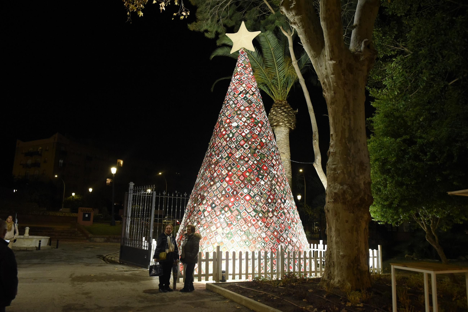 Fotos del poblado navideño de los Jardines Saccone de La Línea