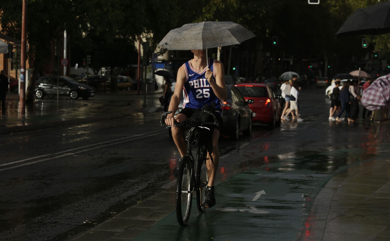Las imágenes de la lluvia en Sevilla