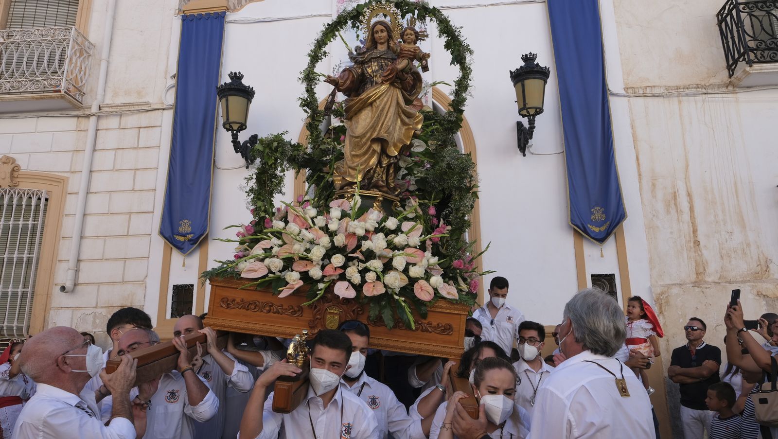 Imágenes de la procesión marinera de la Virgen del Carmen de Garrucha