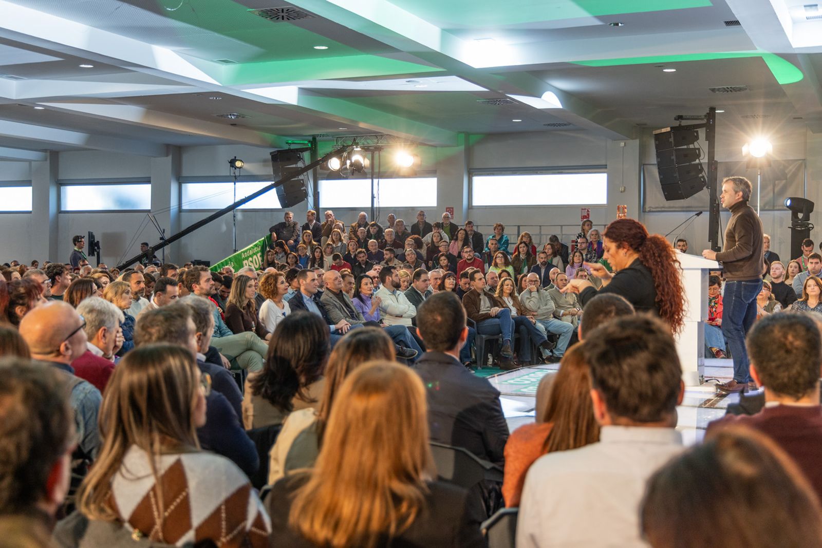 Acto en defensa de los servicios públicos para celebrar el 28F en Jaén