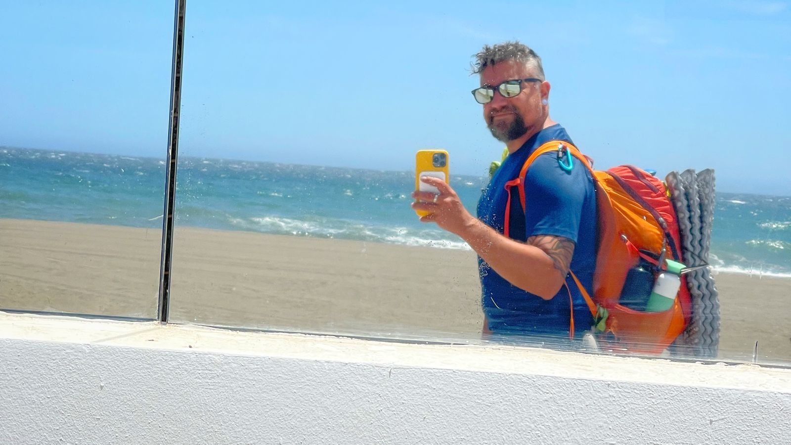 Francisco Rábano en el litoral malagueño.