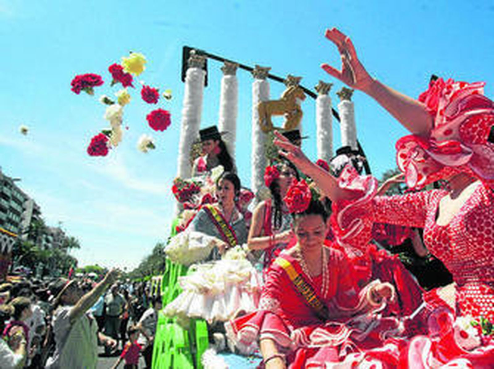 Batalla de las flores en Córdoba.