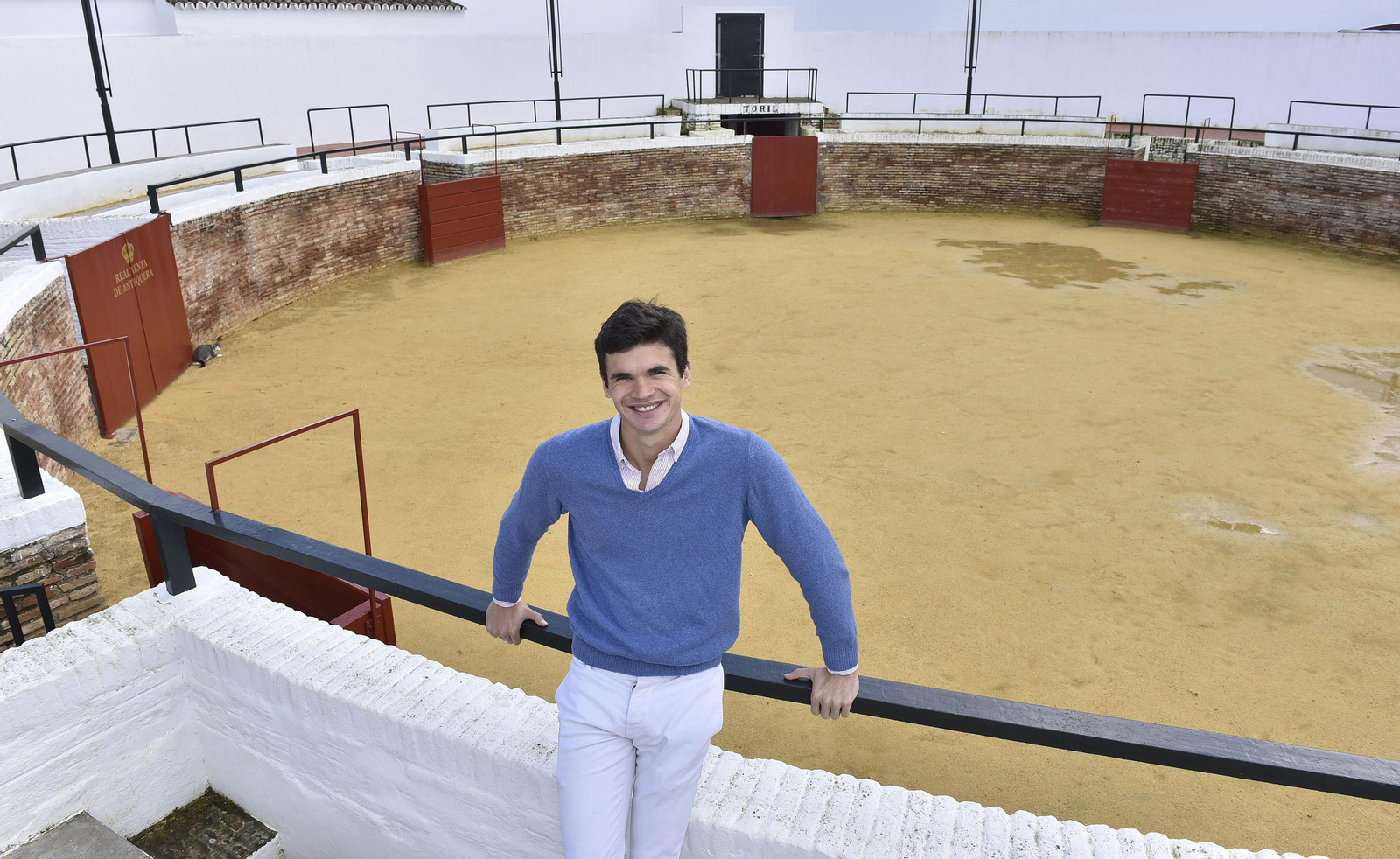 El novillero Fernando Navarro en La Venta de Antequera.