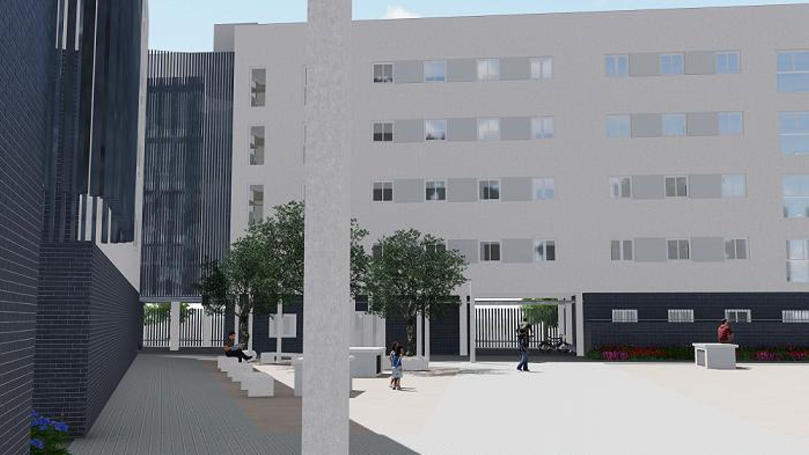 Recreación de las zonas comunes previstas en las VOP de Cisneo Alto.