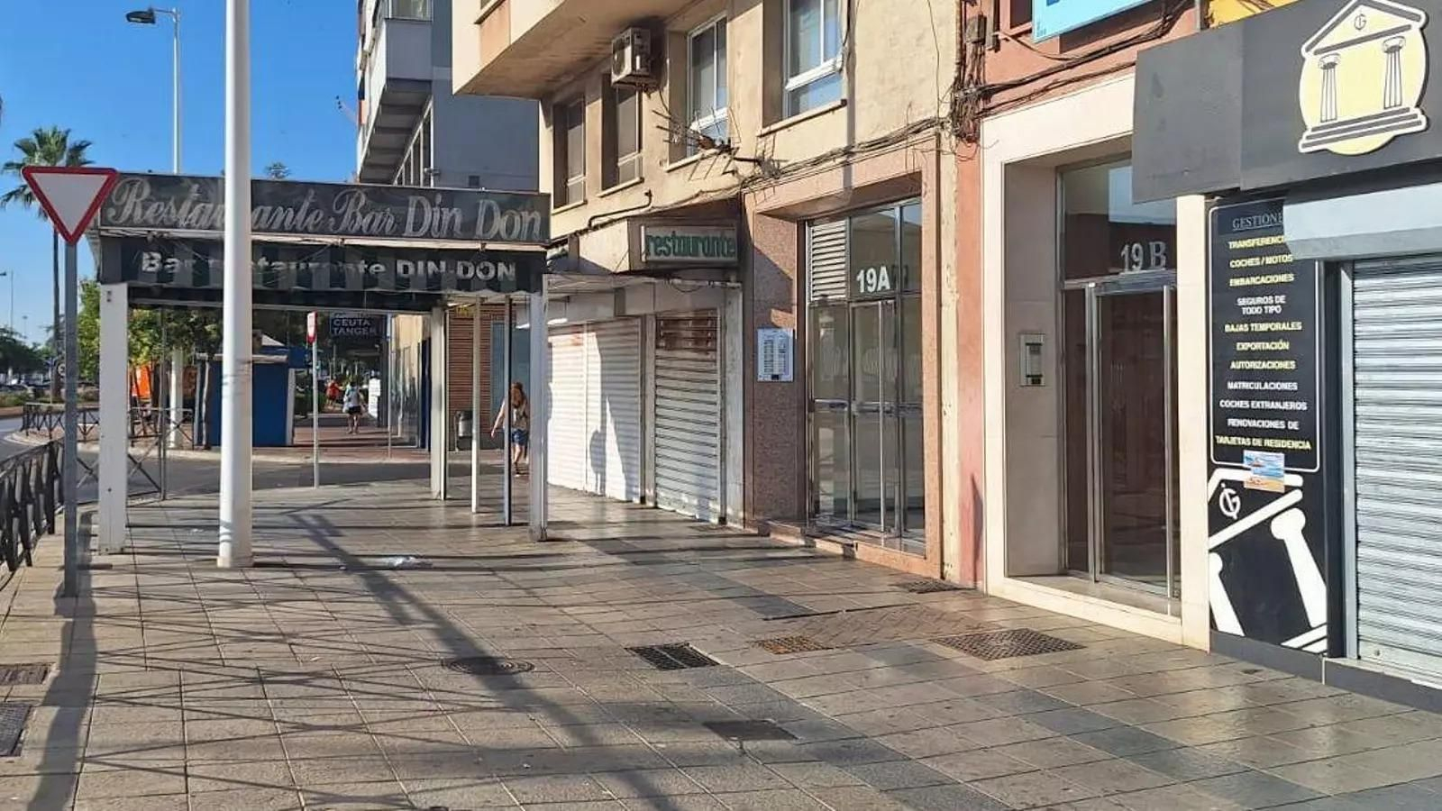 Zona de la avenida Virgen del Carmen en la que se produjo la detención en julio.